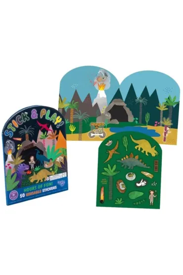 Floss & Rock Naklejki wielokrotnego u�ytku dinozaury
