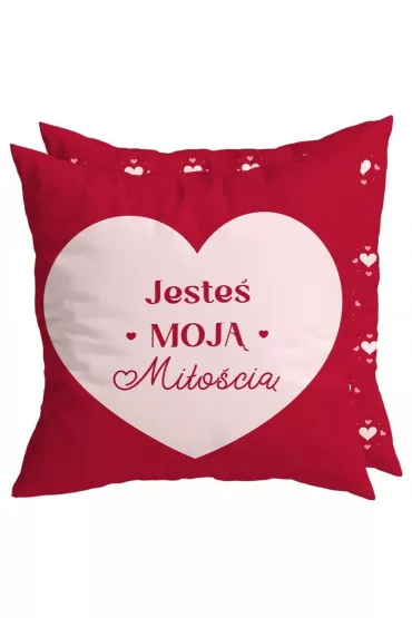 Be-Happy Gifts Poduszka na Walentynki Jeste� moj� mi�o�ci�