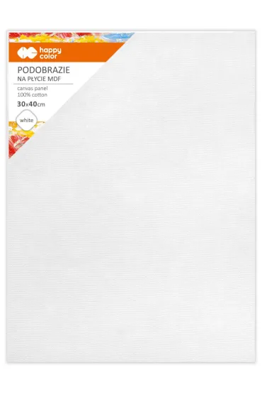 Happy Color Podobrazie bawe�niane impregnowane bia�e 30x40cm, 4mm