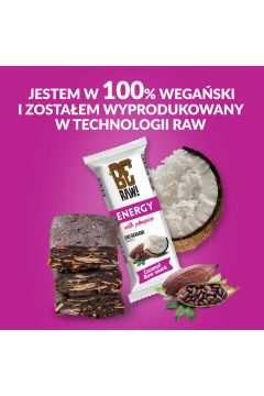 BeRAW Batony energy - surowe kakao, kokos Zestaw 6 x 40 g
