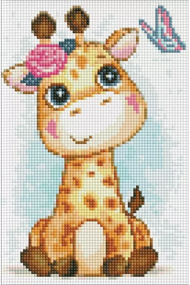 Ideyka Diamentowa mozaika - Pierwszy znajomy 20x30cm