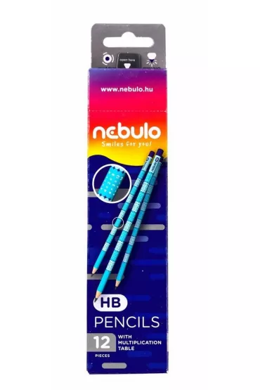 Nebulo O��wek HB z tabliczk� mno�enia 12 szt.
