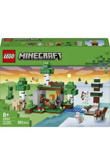 LEGO Minecraft Przetrwanie pierwszej nocy 21593