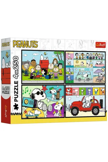 Puzzle 4w1 Snoopy Fistaszkowe przygody TREFL