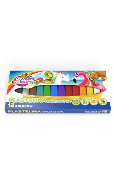 Koma-Plast Plastelina kwadratowa 12 szt.