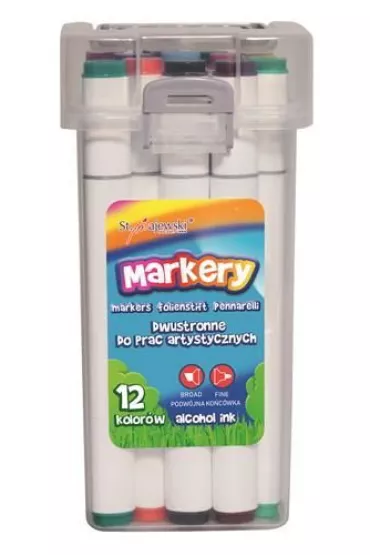 St. Majewski Markery Bambino do prac artystycznych 12 szt.