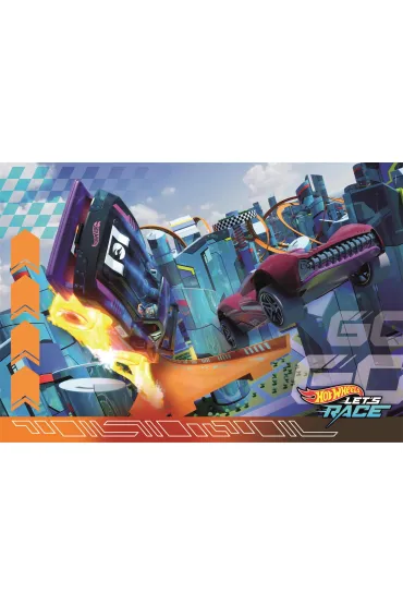 Puzzle 2x60 el. SuperColor. Hot Wheels Clementoni