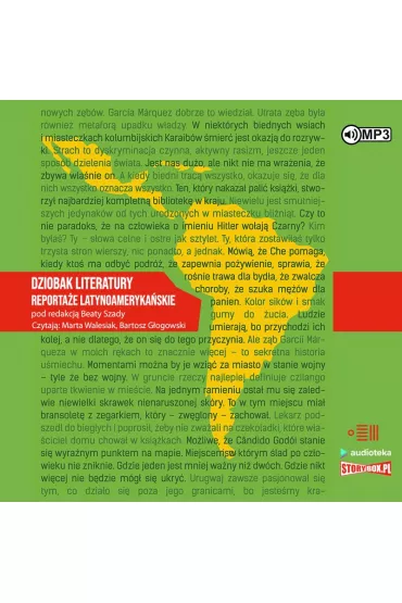 Audiobook Dziobak literatury. Reporta�e latynoameryka�skie CD