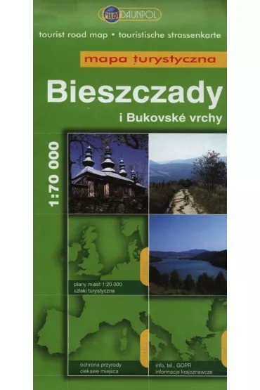 Mapa Turystyczna EuroPilot. Bieszczady