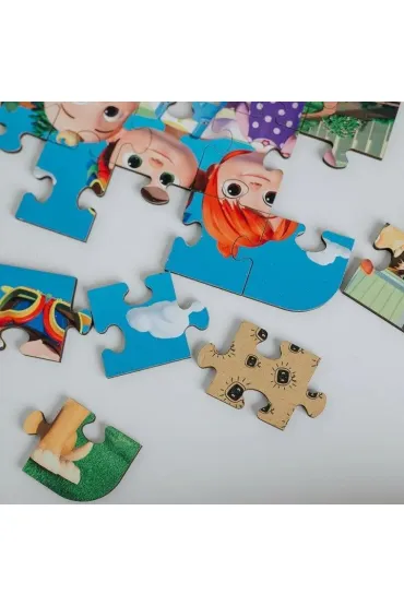 Puzzle drewniane 24 el. Weso�y Cocomelon Trefl