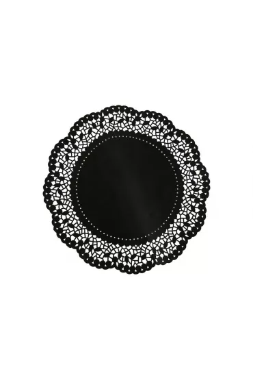 Godan Serwetka dekoracyjna czarna 36cm 6 szt