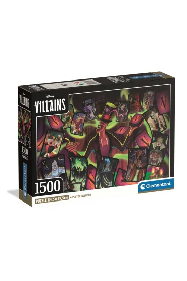 Puzzle 1500 el. Compact Disney Vilains Clementoni