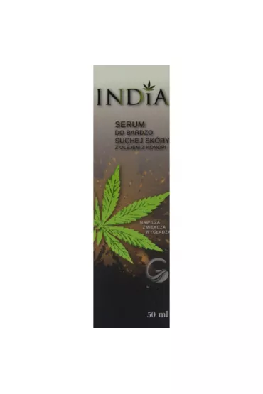 India Serum do suchej sk�ry z olejem z konopi 50 ml