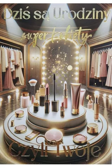 Yeku Karnet Urodziny Make up 3K
