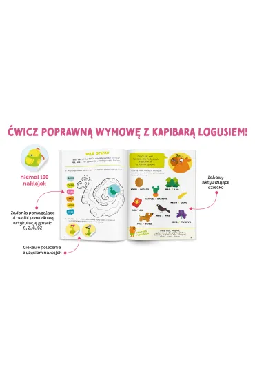 Nie sepleni�. Kapitan Nauka. Zabawy logopedyczne. Kapibara Logu� - Ewelina Protasewicz