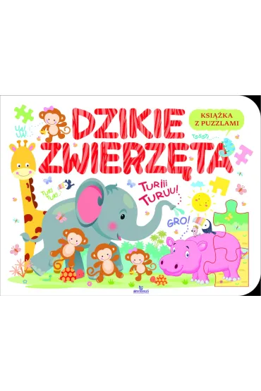Ksi��ka edukacyjna z puzzlami. Dzikie zwierz�ta
