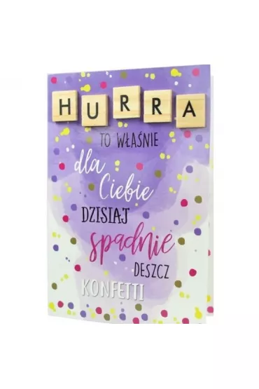 Kukartka Karnet Tego Ci �ycz� TCZ-016 Hurra (konfetti)