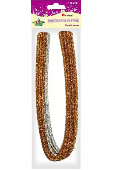 Titanum Druciki metalizowane 0,6 x 30 cm