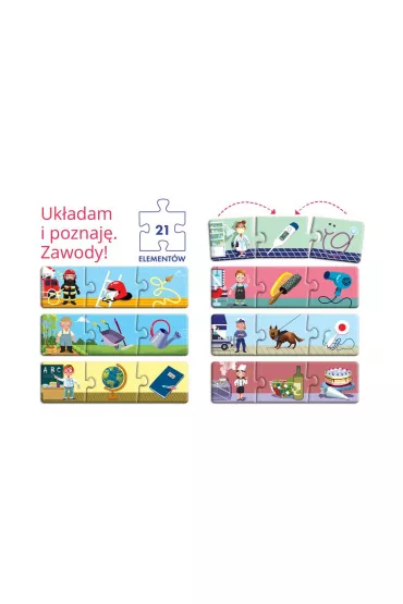 Puzzle 21 el. Uk�adam i poznaj� Zawody Edgard - Katarzyna Urbaniak
