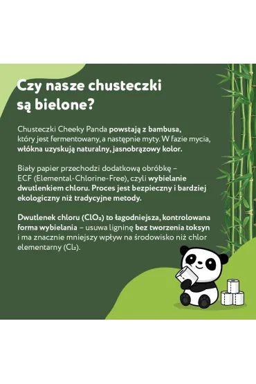 The Cheeky Panda Hipoalergiczne chusteczki kosmetyczne uniwersalne z bambusa 56 szt.