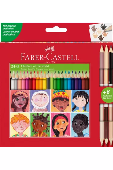 Faber-Castell Kredki tr�jk�tne dwustronne 27 szt.