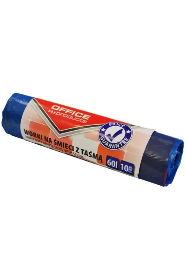 Pbs Worki Office Products na �mieci z ta�m� premium 60l niebieskie 10 szt.
