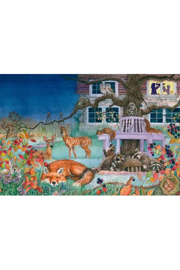 Puzzle PQ 100 el. Zwierz�ta noc� Schmidt