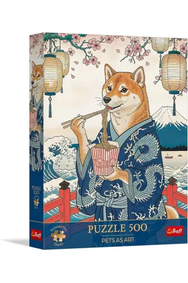Puzzle 500 Makaronowa medytacja Shiby TREFL