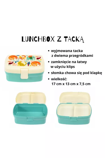 b.box Zestaw �niadaniowy lunchbox i bidon Dzikie zwierz�ta