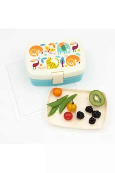 b.box Zestaw �niadaniowy lunchbox i bidon Dzikie zwierz�ta