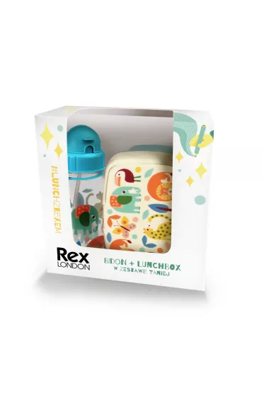 b.box Zestaw �niadaniowy lunchbox i bidon Dzikie zwierz�ta
