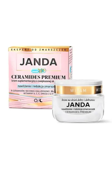 Janda Ceramides Premium�krem suplementacyjny o zwi�kszonej skuteczno�ci nawil�enie i redukcja zmarszczek 50 ml