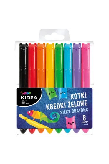 Derform Kredki �elowe Kotki 8 szt.