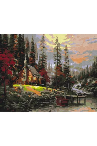 Twoje Hobby Malowanie po numerach - Dom w lesie 40x50cm