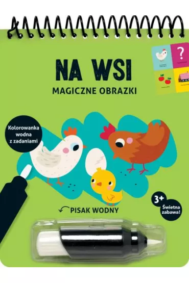 Magiczne obrazki. Na wsi. Kolorowanka wodna z zadaniami - Deborah van de Leijgraaf