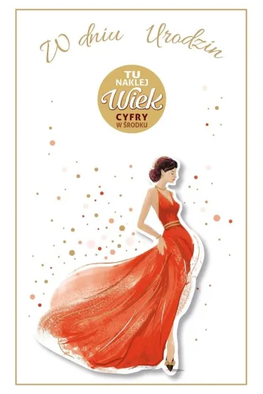 AbCard Kartka okoliczno�ciowa Urodziny (wymienne cyfry)