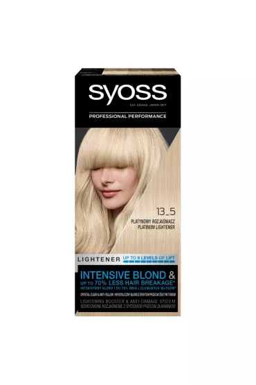 Syoss Lightener rozja�niacz do w�os�w 135 Platynowy Rozja�niacz