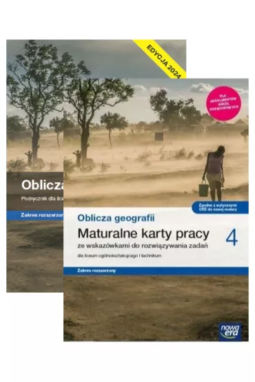 Pakiet Oblicza geografii 4. Podr�cznik i maturalne karty pracy dla liceum og�lnokszta�c�cego i technikum. Zakres rozszerzony. Szko�y ponadpodstawowe. Edycja 2024 - Katarzyna Maci��ek, Marcin �witoniak, Tomasz Rachwa�, Violetta Feliniak, Bogus�awa  Marczewska, Pawe�  Kroh, Czes�aw Adamiak