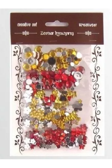 Galeria Hobby Zestaw kamyczk�w ��te, czerwone 35g