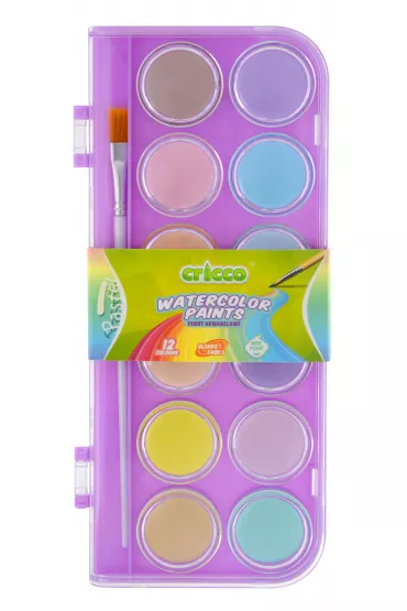 Cricco Farby akwarelowe pastelowe 12 kolor�w