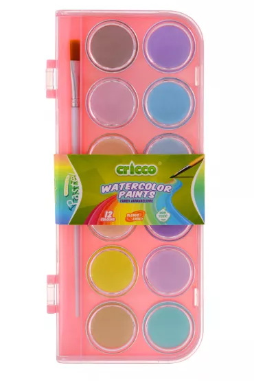 Cricco Farby akwarelowe pastelowe 12 kolor�w