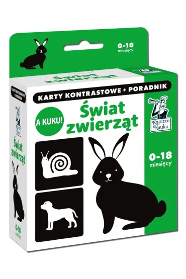 A kuku! �wiat Zwierz�t. Karty kontrastowe + poradnik. Kapitan Nauka - Anna Zych
