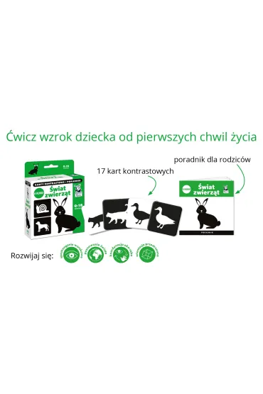 A kuku! �wiat Zwierz�t. Karty kontrastowe + poradnik. Kapitan Nauka - Anna Zych