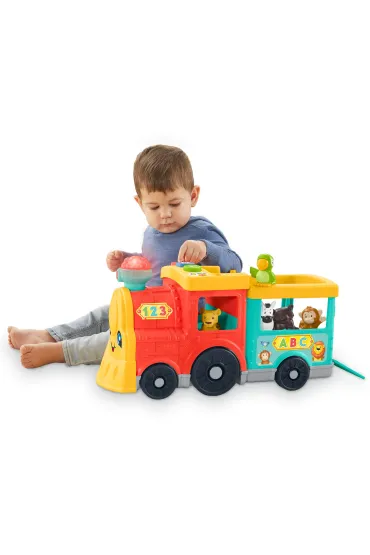 Fisher-Price Edukacyjny poci�g ze zwierz�tkami HHH93 Mattel