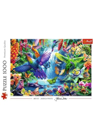 Puzzle 1000 el. Kolibry w tropikach Trefl