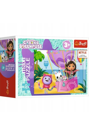 Puzzle 20 el. miniMAXI Kolorowy dzie� Gabby 2 TREFL