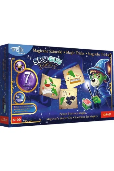 Pakiet: Zestaw Magiczne Sztuczki - Magician's Trick Collection Rodzina Treflik�w 62297, Zestaw Magiczne Sztuczki - Magician's Starter Set Rodzina Treflik�w 62295