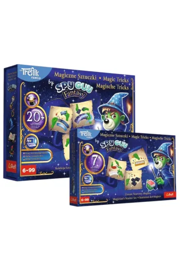 Pakiet: Zestaw Magiczne Sztuczki - Magician's Trick Collection Rodzina Treflik�w 62297, Zestaw Magiczne Sztuczki - Magician's Starter Set Rodzina Treflik�w 62295