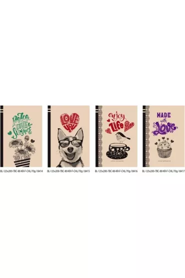 Fresh Notatnik ozdobny g�adki 80 kartek