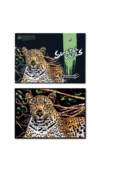 Twoje Hobby Leopard. Magiczna zdrapka - wydrapywanka 40.0 x 28.5 cm